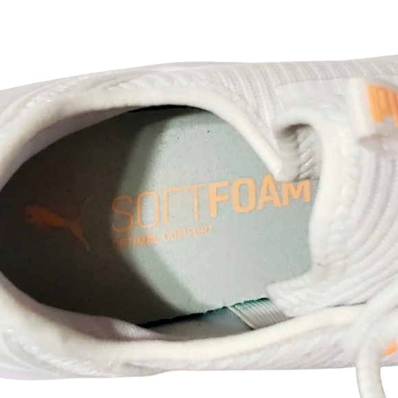 PUMA Softride Finesse Sport Sneakers White Fizzy Melon Size 10 - Picture 15 of 16